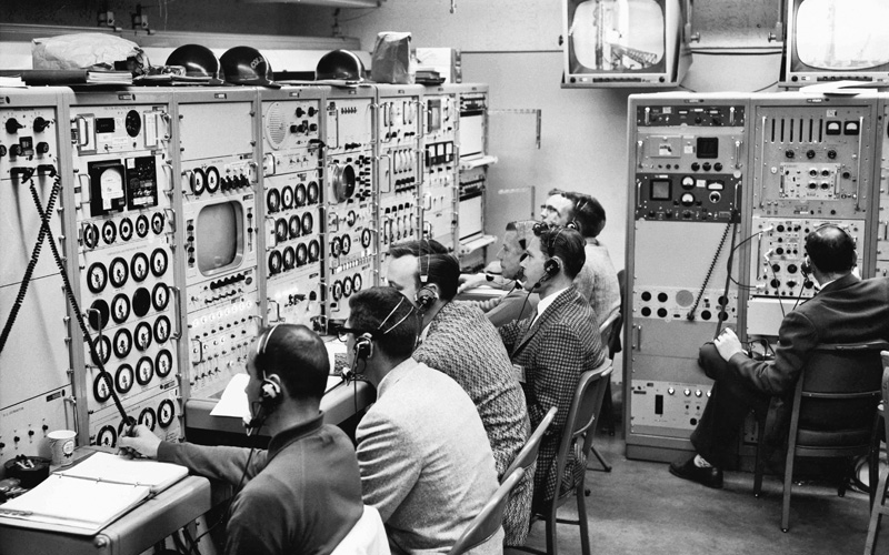 The Discoverer blockhouse at Vandenberg AFB in 1960.