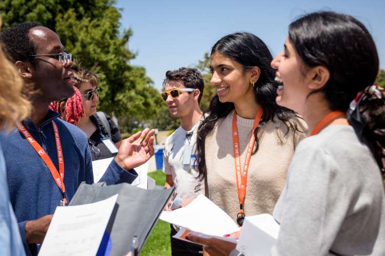 Group of Aerospace folks talking