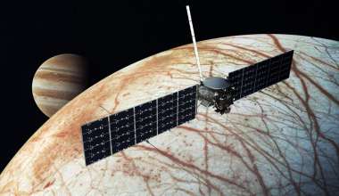 Europa Clipper in orbit (rendering)