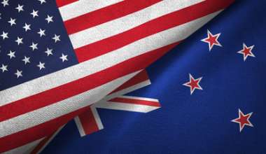 New Zealand/US flags