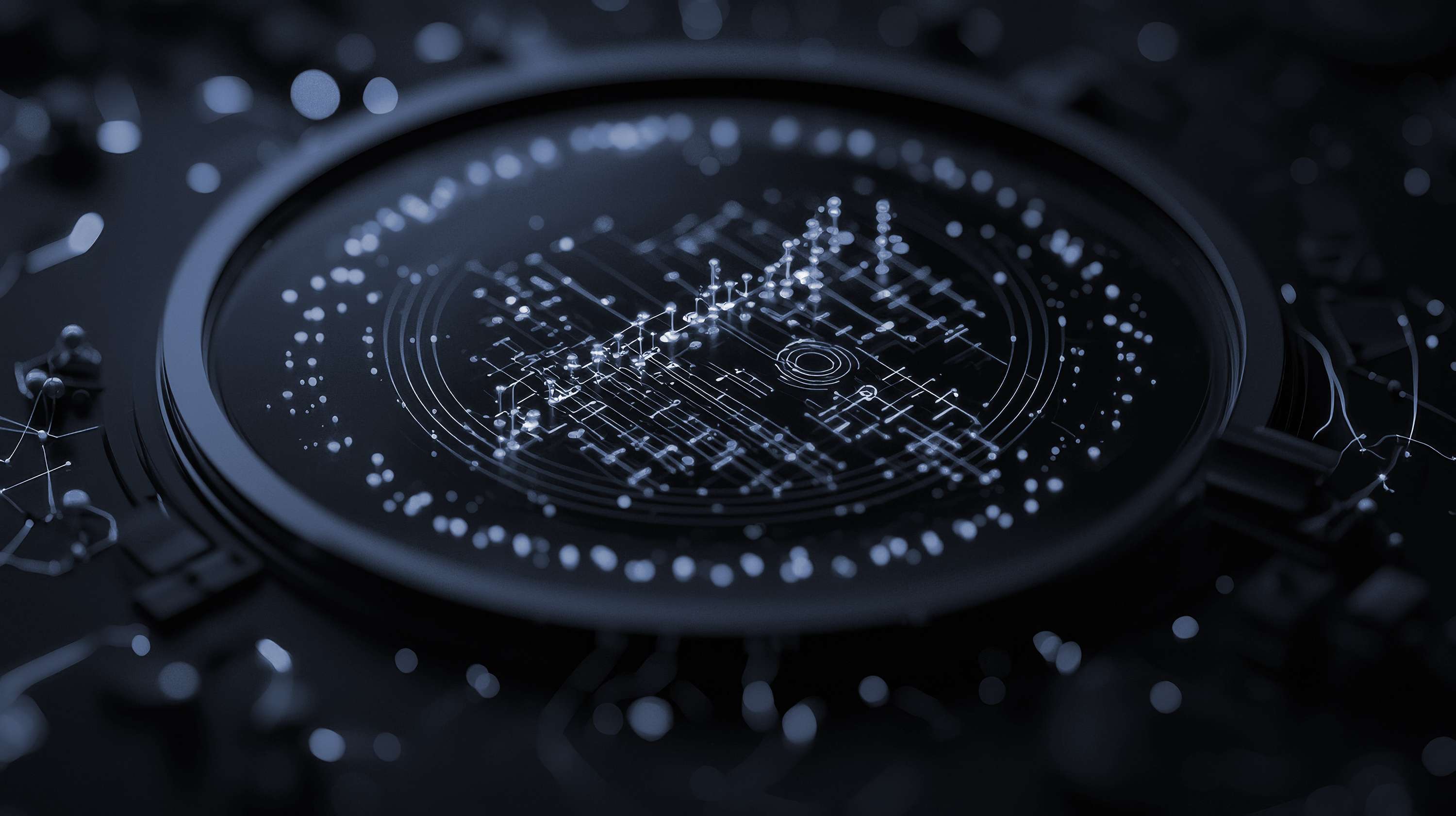 science and research duotone background