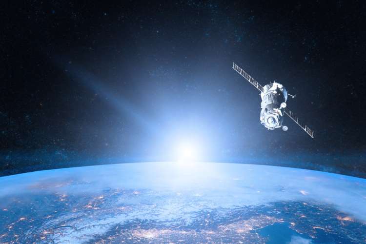 Spacecraft Over Earth