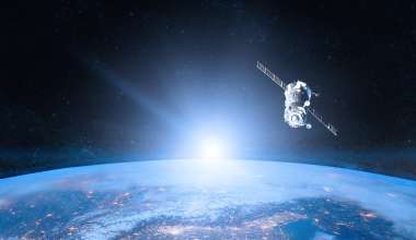 Spacecraft Over Earth