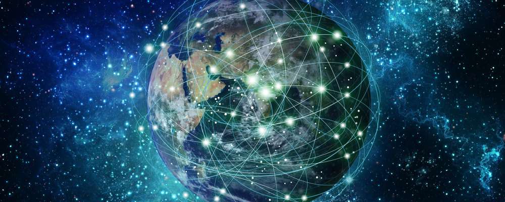 Satellites connecting in orbit