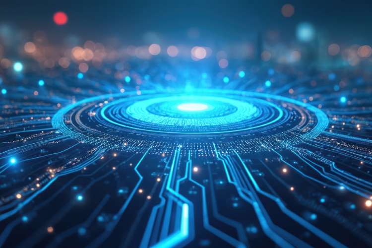 light emitting from a microchip
