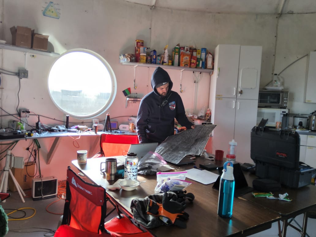 Jahn in the MARS habitat.