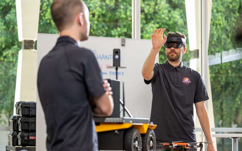 Project Phantom prototype in use