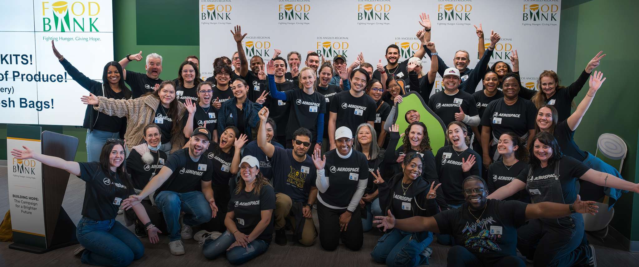 Volunteerism and giving back to the community is threaded in the fabric of Aerospace's culture and employees find opportunities throughout the year to make an impact for their communities.