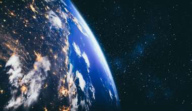 View of earth from space