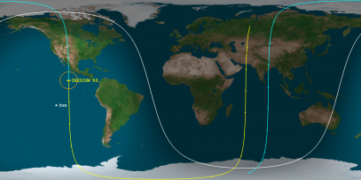 Iridium 3 (ID#25431) Prediction Ground Track Image