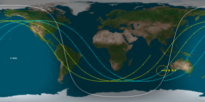 SL-4 Rocket Body (ID#43212) Prediction Ground Track Image